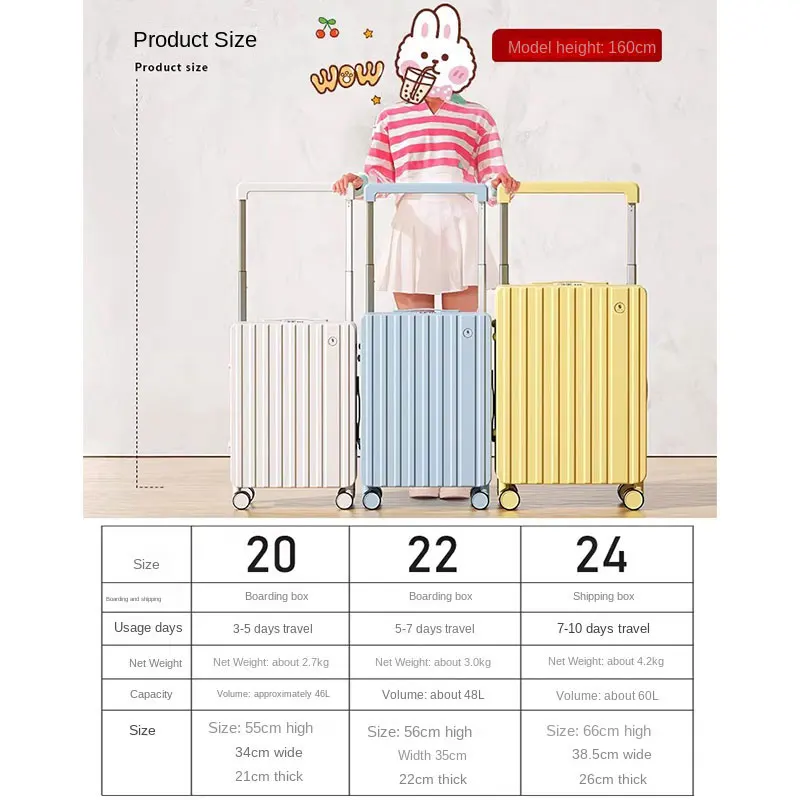 Wide Trolley Suitcase 20