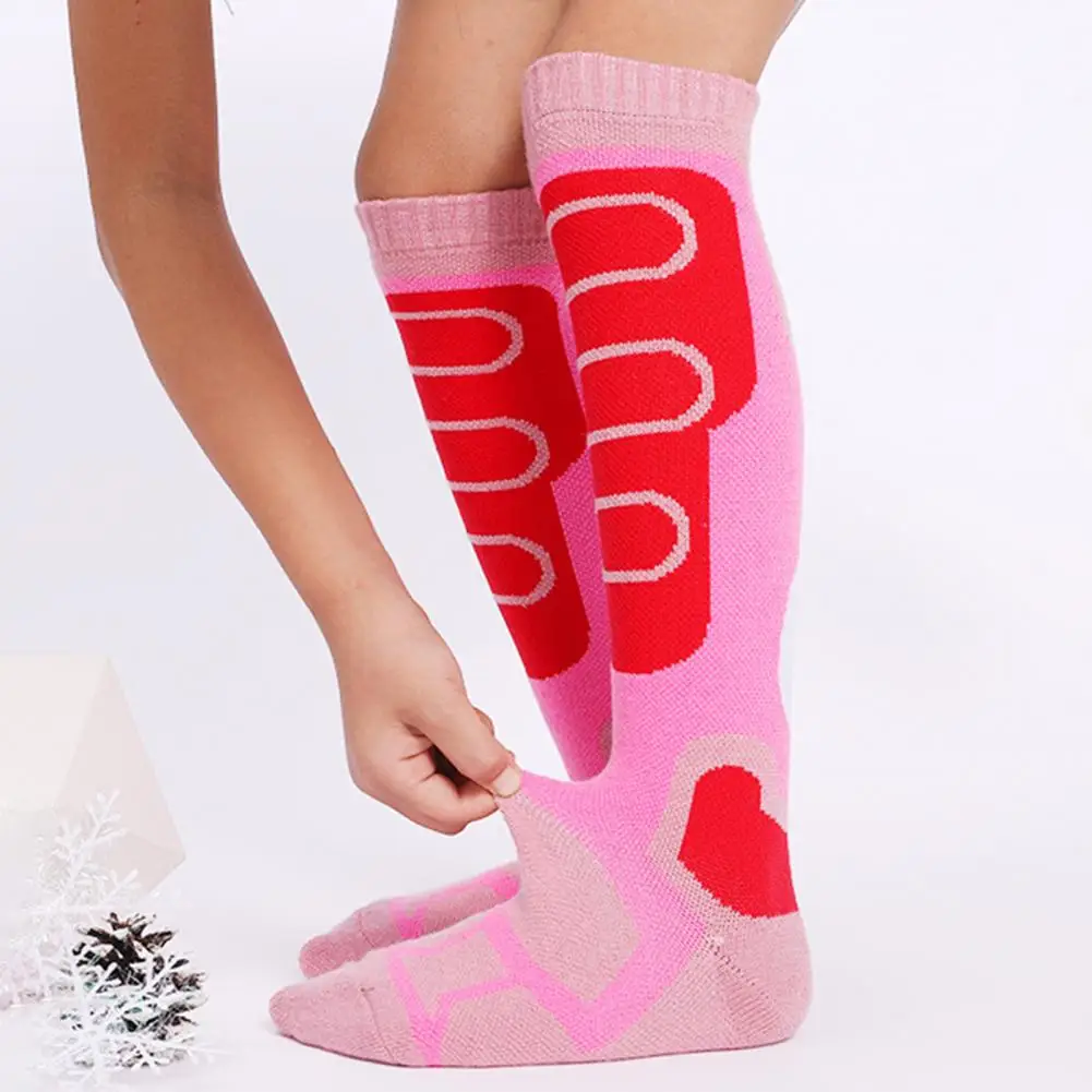 1 Pair Children Thermal Socks High Elastic Non-Slip for Skiing Winter ski socks