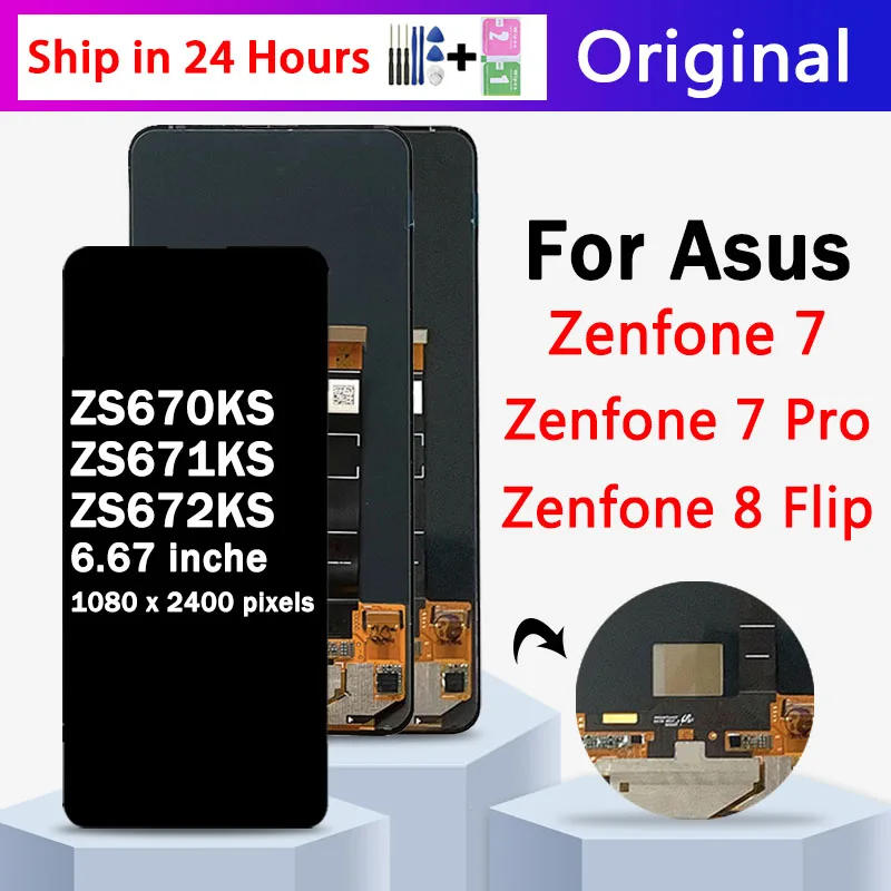 667-amoled-per-asus-zenfone-7-7-pro-zs670ks-zs671ks-display-lcd-touch-screen-digitizer-assembly-zenfone-8-flip-zs672ks-display