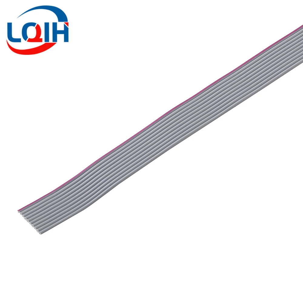 1/3/5Meter 6/8/10/16/18/20/26/34/40P 1.27mm Pitch Flat Ribbon Cable Rainbow DuPont Wire IDC 2.54mm FC Connector