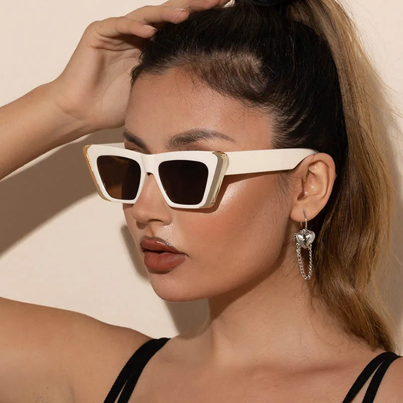

RBRARE Cat Eye Sunglasses Women Luxury Brand Glasses High Quality Retro Sun Glasses for Women Retro Cateye Gafas De Sol Mujer