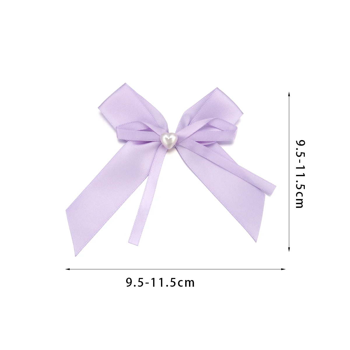 10 개/갑/팩 컬러 리본 활 9.5-11.5cm 새틴 리본 Bowknot 꽃 DIY 세공 공예 웨딩 파티 장식 용품