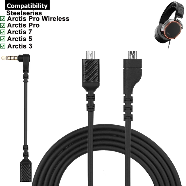 Câble de remplacement Audio stéréo, rallonge pour casque de jeu sans fil  Arctis 3 5 7 9X Pro - AliExpress