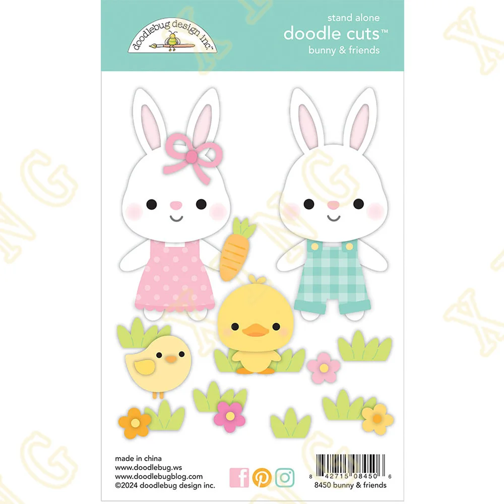 

Bunny And Friends Metal Cutting Dies Stencil Die Cut For DIY Scrapbooking Album Embossing Paper Card Embossing