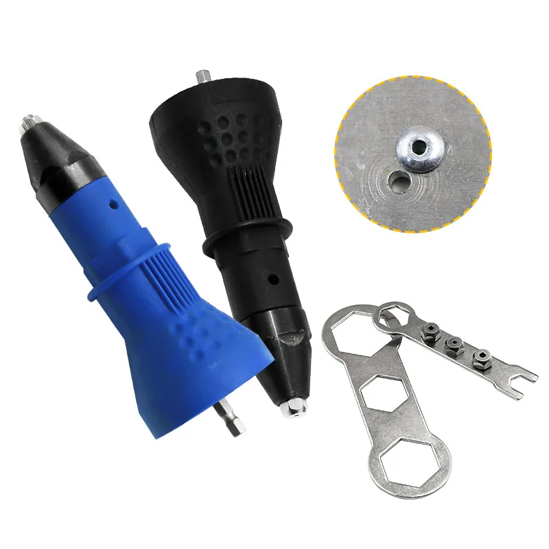 Electric Rivet Nut Gun Rivet Nut Riveting Tool Cordless Riveting Drill Adaptor Insert Drill Adapter Tool Accessorie