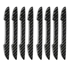 Carbon Fiber Look Door Edge Protective Strips - Scratch - Resistant & Anti - Collision 4/8pcs Set (8pcs Carbon Fiber)