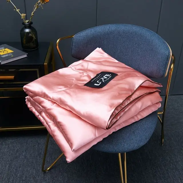 Couverture d'été en soie glacée, 1 pièce, lavable, sensation de fraîcheur, sommeil nu, climatisation, couette fine, literie double reine pour enfants 2