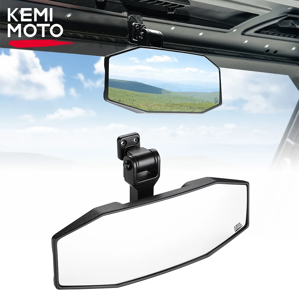 KEMIMOTO UTV Convex Rear View Mirror 2879969 Compatible with Polaris Ranger XP 1000 900 500 570 for CFmoto Uforce 1000 2013-2024 kemimoto adjustable wide view side rear view mirror 2883762 compatible with polaris rzr pro xp for yamaha for honda for kawasaki