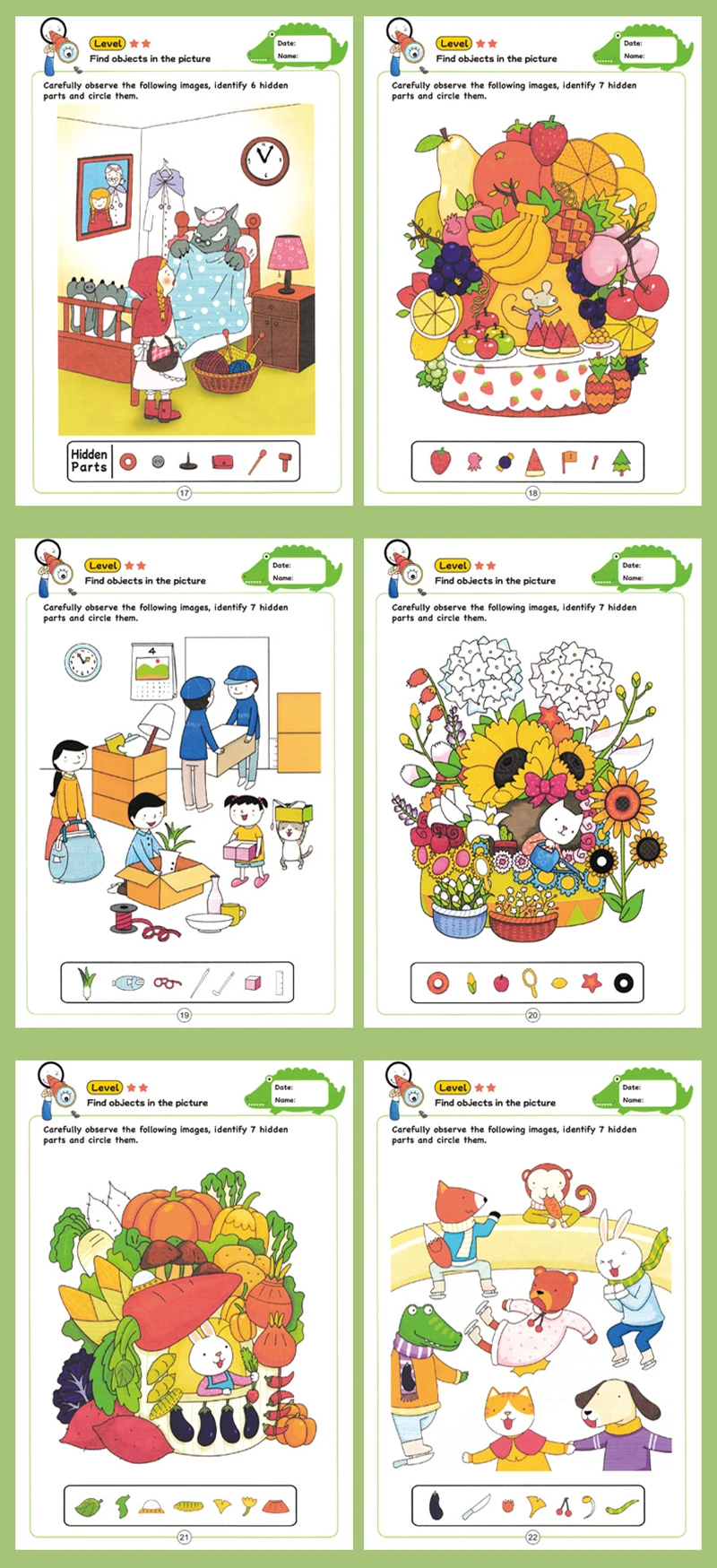 Finden Sie versteckte Bilder, passendes Spiel, Montessori-Kinder, visuelle Verfolgung, Konzentration, Ausbildung, frühe Lernbücher, Vorschulspielzeug – Detail 11