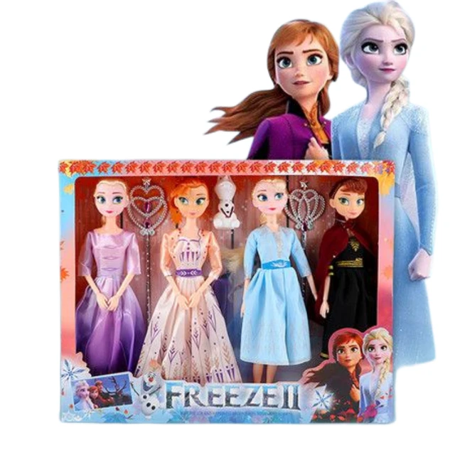 Disney Frozen Princesa Boneca Kawaii Anime Figura Brinquedos Rainha da Neve  Elsa Anna Animes Figuras Set Dress Up Toy Presente Para meninas - AliExpress