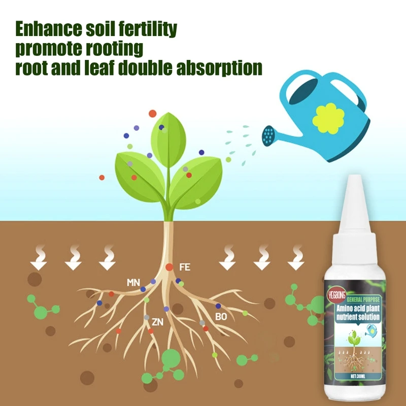 Agricultural Amino Acid Fertilizer Plant Flowers Potted Bonsai Seed Fertilizer General Concentrated Nutrient Solution