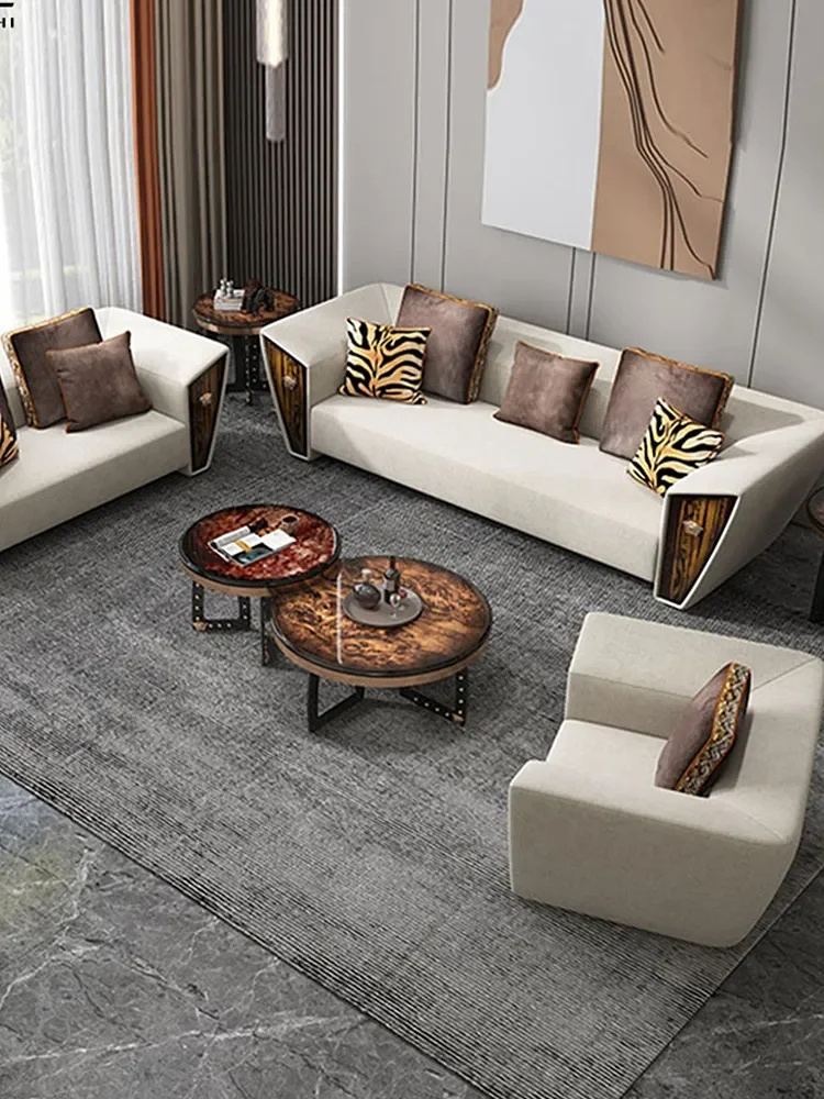 High-end light luxury furniture Italian series coffee table TV cabinet piano lacquered floor cabinet Bedroom customized