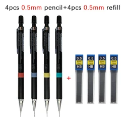 Premium Mechanical Pencil Set with Refill Rods - Automatic Writing Solution (0.5mm set)