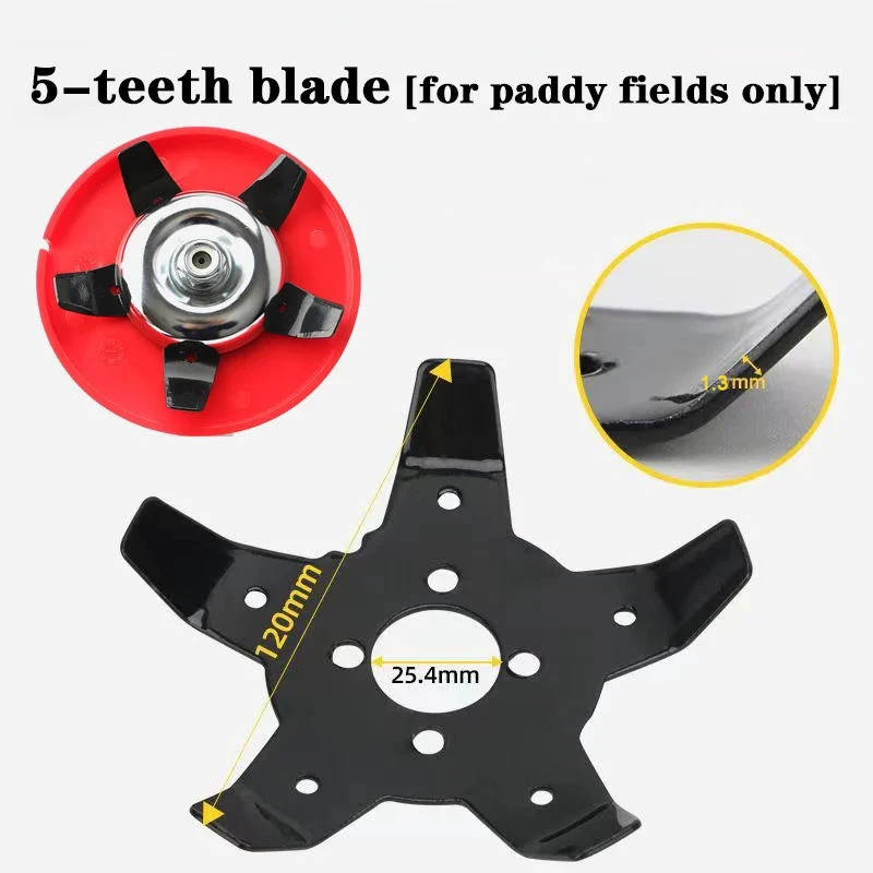 Multi-functional Weeding Blade Cutter Disc 2/5 Teeth Blades for Rice Field Dry Land Lawn Mowers Manganese Steel Weeding Brush Tool lawn mower trimmer blade brush cutter accessories grass trimmer blade mower accessories