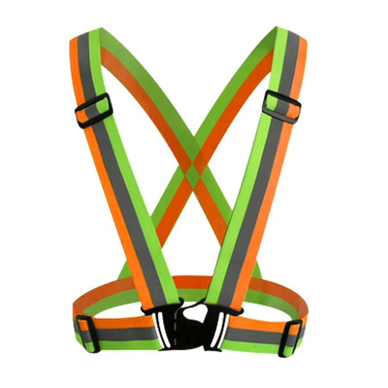 Motorcycle Safety Highlight Reflective Vest Night Work Security Running Reflective Straps High Visibility Vests