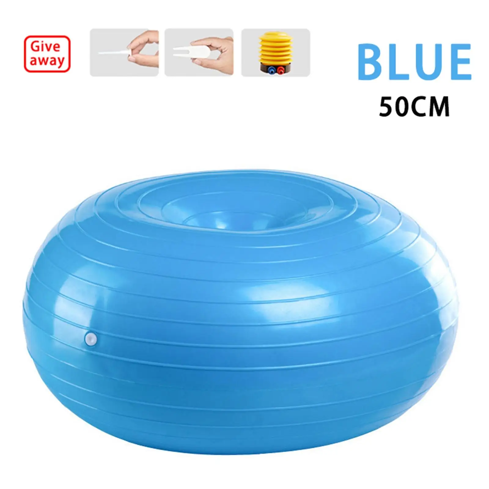 Yoga Ball Fitness Ball Sport Anti-blast Stability Inflatable Aid Strength