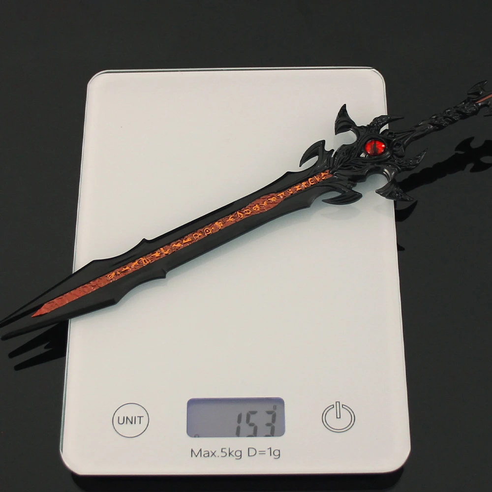 29CM Game Anime Peripheral, Chengshen Version Shura Magic Sword, Divine Katana Sword, Metal Weapon Model Ornament Toys Gifts Cosplay Sword Cosplay Toy