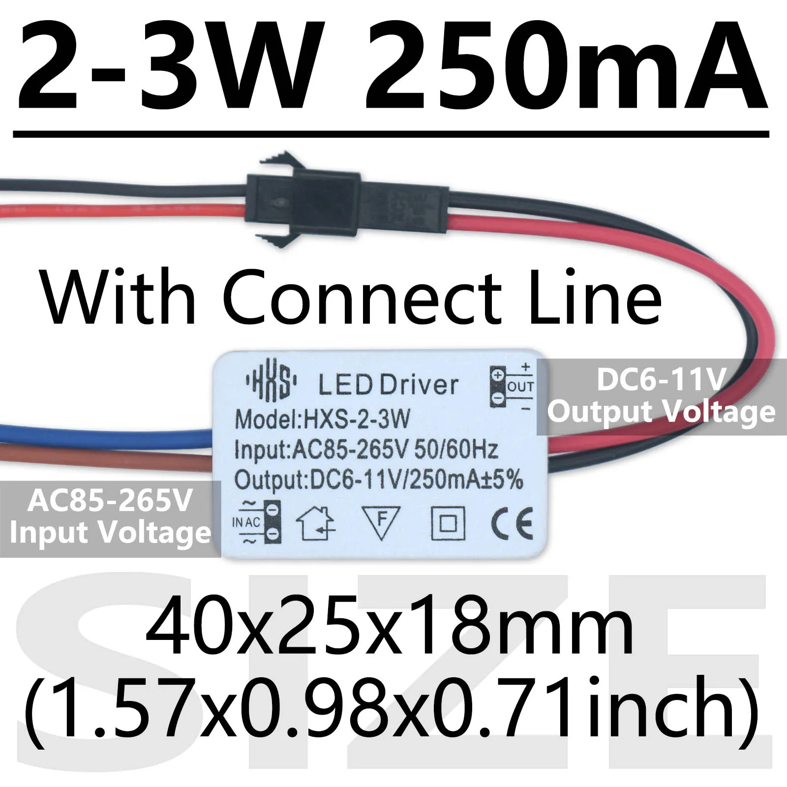 Led Driver CC Corrente Costante 950mA 30V-42VDC Per Alimentare Led Max 40W