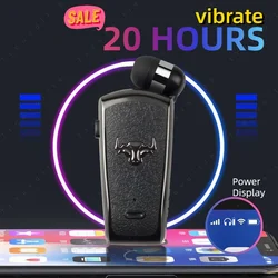 Trouvaille Wireless Headphones In Lotus Bluetooth Earphones Handsfree Headset Vibrate Earbuds With Retractable Wire Collar Clip