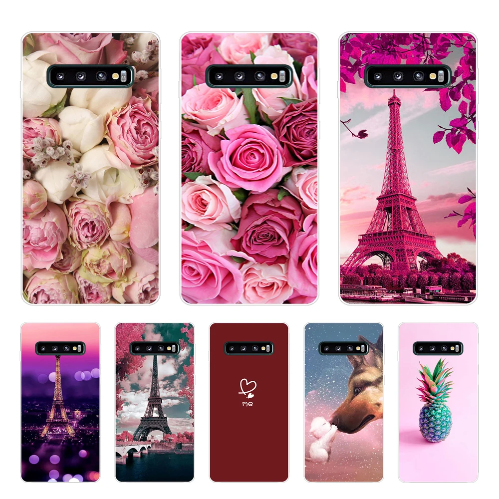 Per Samsung Galaxy S10 Custodia S10Plus Custodia In Silicone Tpu Cover Phone S10 E Custodie Per Samsung S10 Plus G975F S 10 Sm-G973F Marmo