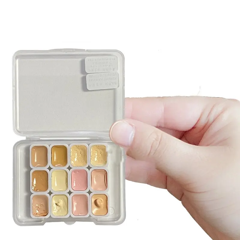 無地の開口部を備えた水彩画のセット,DIY,グランドドル,バン