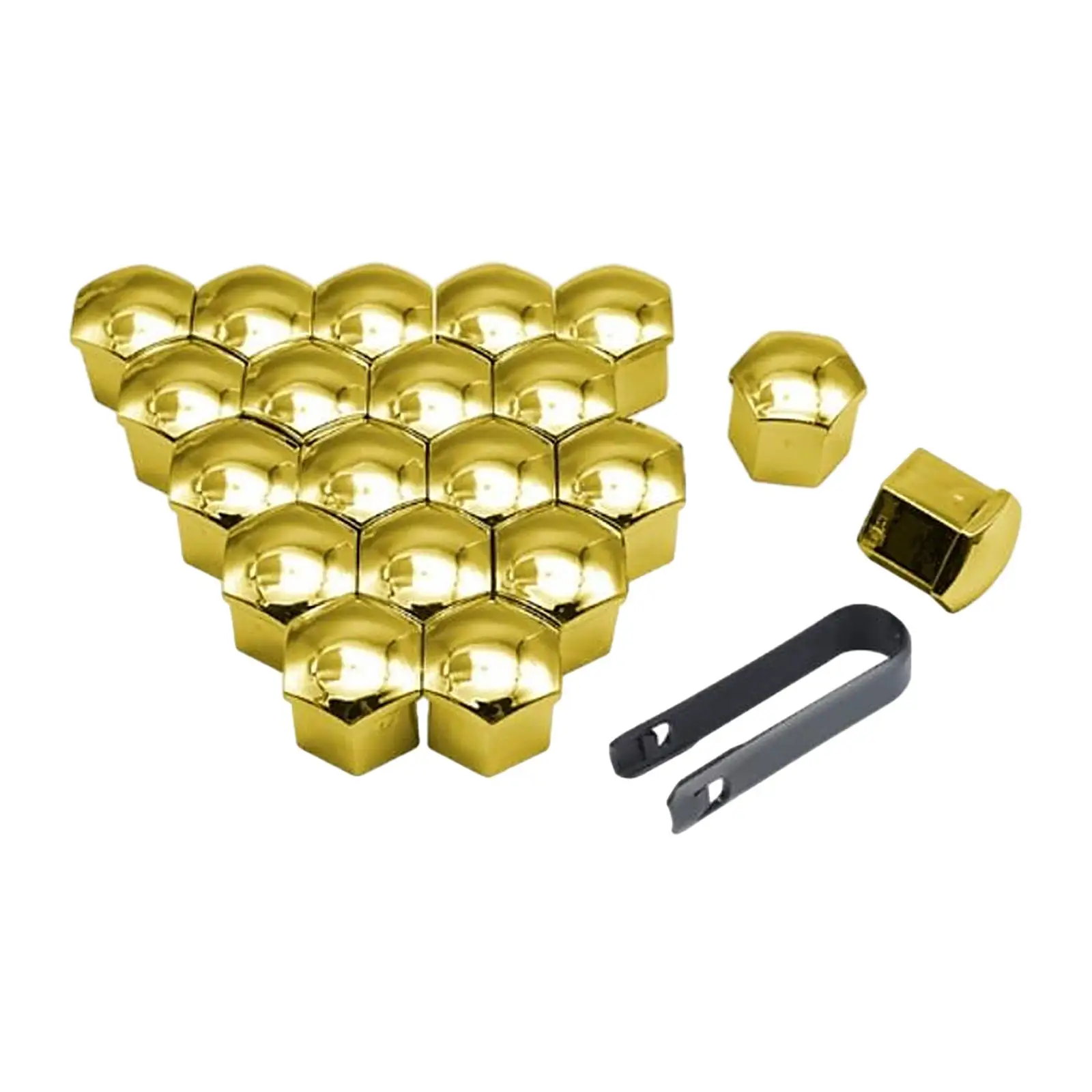 

20Pcs Car Wheel Nut Caps 21mm with Remover Tool Decoration Tire Bolt Caps