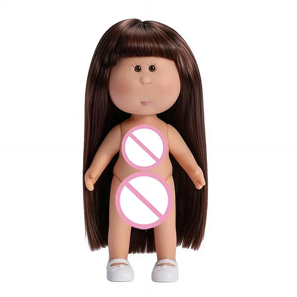 14cm Mini-Kartoffelpuppe mit 5 beweglichen Gelenken, DIY Vinyl-Süße Puppen, Spielzeug mit lockigem Haar, 14cm Vinylpuppe mit Bohnenaugen, dunkelhäutige Anziehpuppe – Detail 25