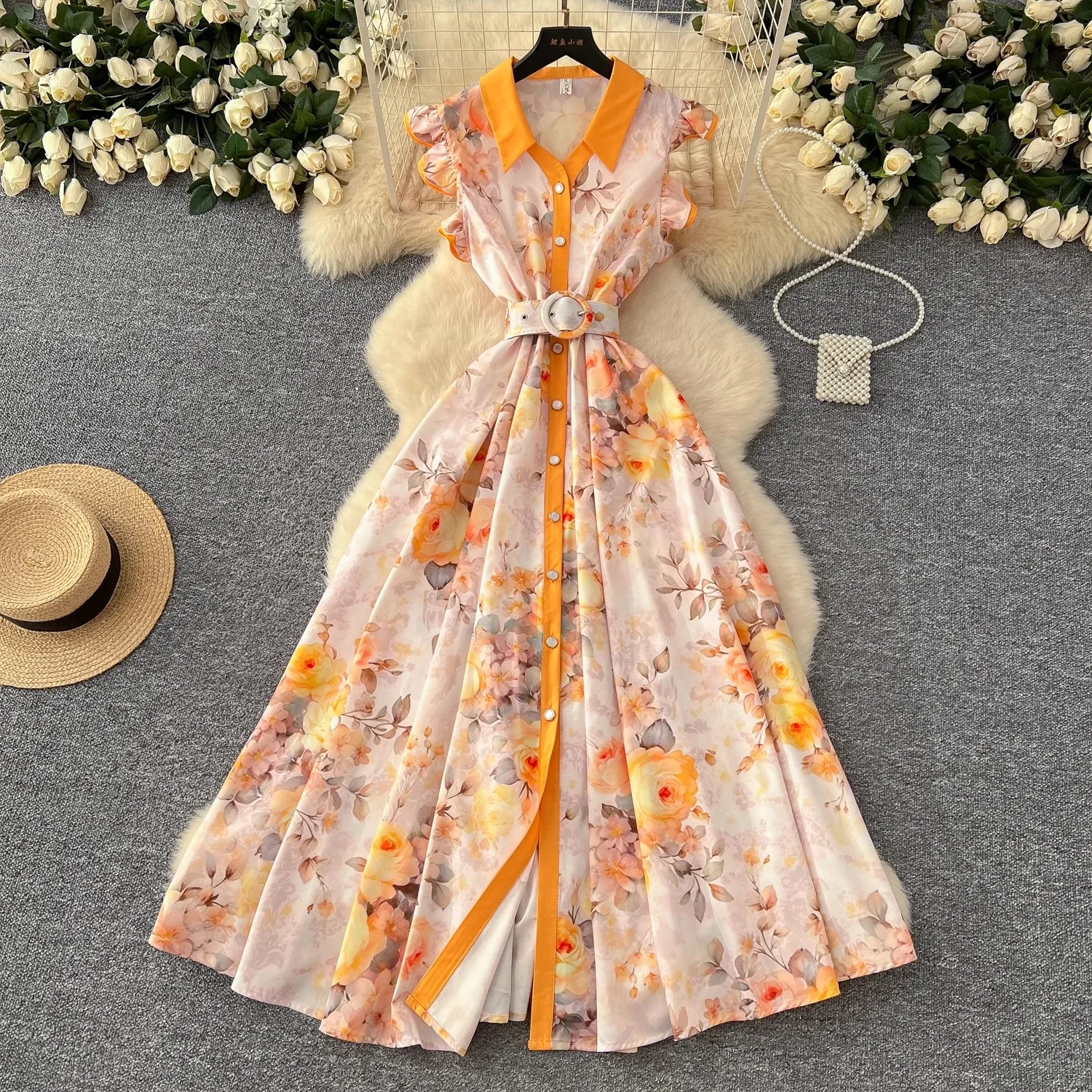 Summer Runway Gorgeous Bohemian Maxi Dress Women Clothing Flying Sleeve Single Breasted Floral Print Long Robe Party Vestidos - AliExpress 200000345 Summer Runway Gorgeous Bohemian Maxi Dress Women Clothing Flying Sleeve Single Breasted Floral Print Long Robe Party Vestidos - AliExpress 200000345