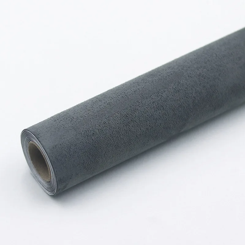 בד סוודה שחור עצמי דביק לשדרוג פנים של רכב, דלתות, פאנלים ושולחנות עבודה DIY