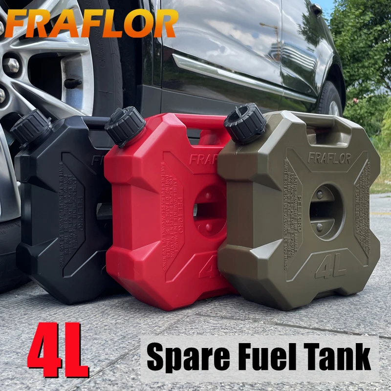 4 Liters Gas Can Spare Oil Fuel Tank For BMW ATV Motorcycle Tail box Side Box Jerrycan Gasoline Petrol Bucket Container Oil Drum
