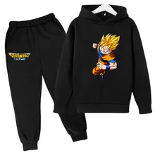 

2022 Spring Autumn Jackets Anime Dragon Ball Z Girls Fashion Streetwear Fleece Hoody Kids Sportswear Harajuku Baby Boys Clothes