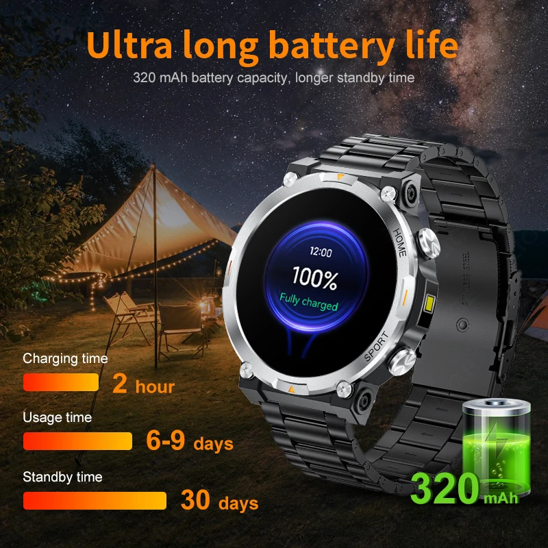 LIGE Ʈ ð 2024 ִ  Smartwatch  ȭ  ð  ǰ    ð