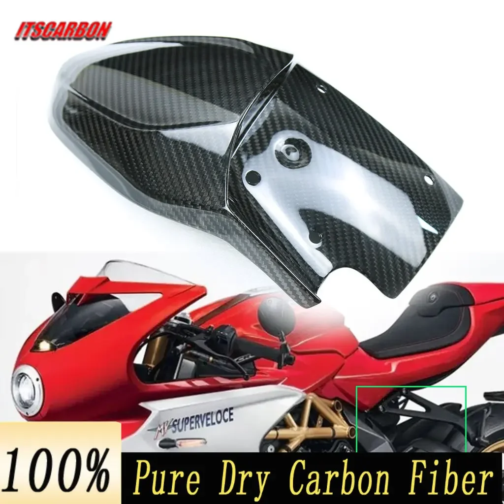 

For MV Agusta Superveloce 800 2020 2021 2022 Motorcycle Accessories 3K Carbon Fiber Rear Fender Splash Mudguard Mud Guard
