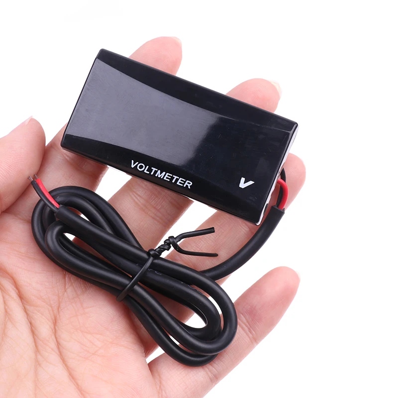 Mini LED Display Digital Voltmeter Panel Volt Voltage Meter Tester Reverse Connection Protection 12V For Car Motorcycle Universal