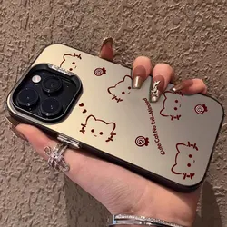 Silver IMD Silicone Bumper Phone Case with Luxury Cute Cat Design - Infinix Smart 8 (BK - CYK0303)