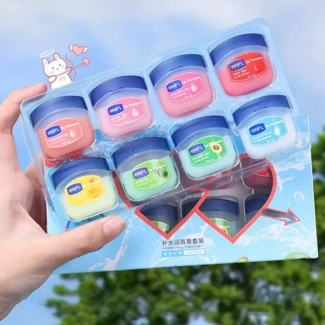 4/6/8pcs Moisturizing Lip Balm Set Whitening Moisturizing Base Natural Plant Base Moisturizing Crack Lip Care Jelly Moisturizer 1