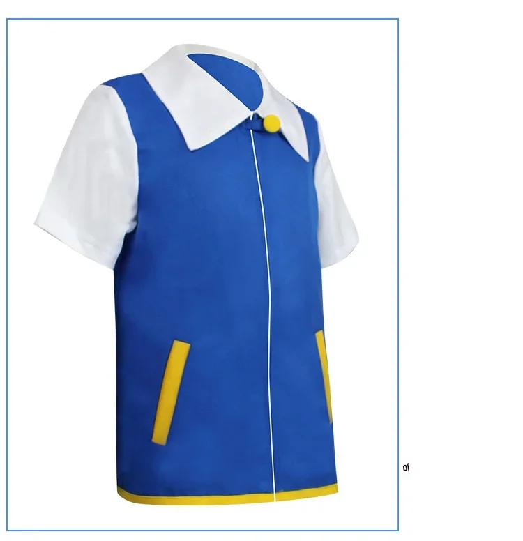 Halloween Cosplay Costume Ash Ketchum Clothes for Boys Girls Party