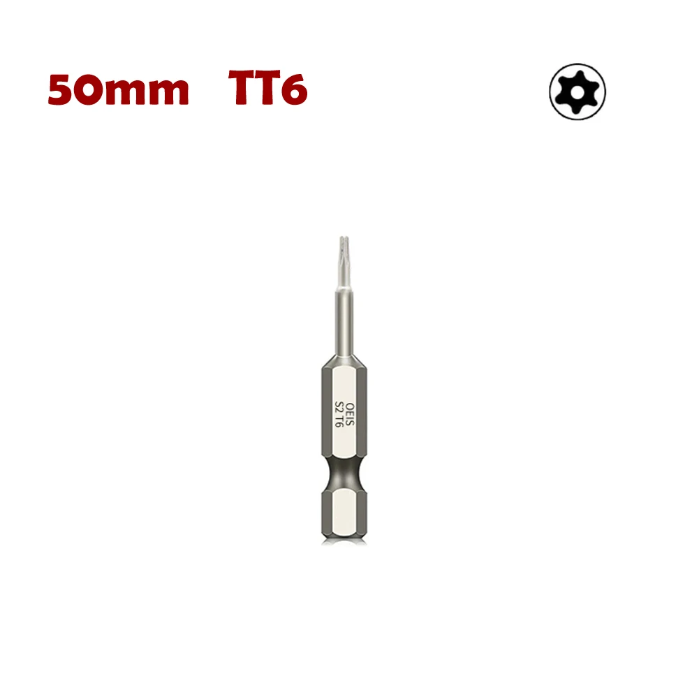 

1Pc Torx Screwdriver Bit Hollow 1/4'' Hex Shank T6-T40 Head For Screw Removal For Electric Drill Power Tools Accessories