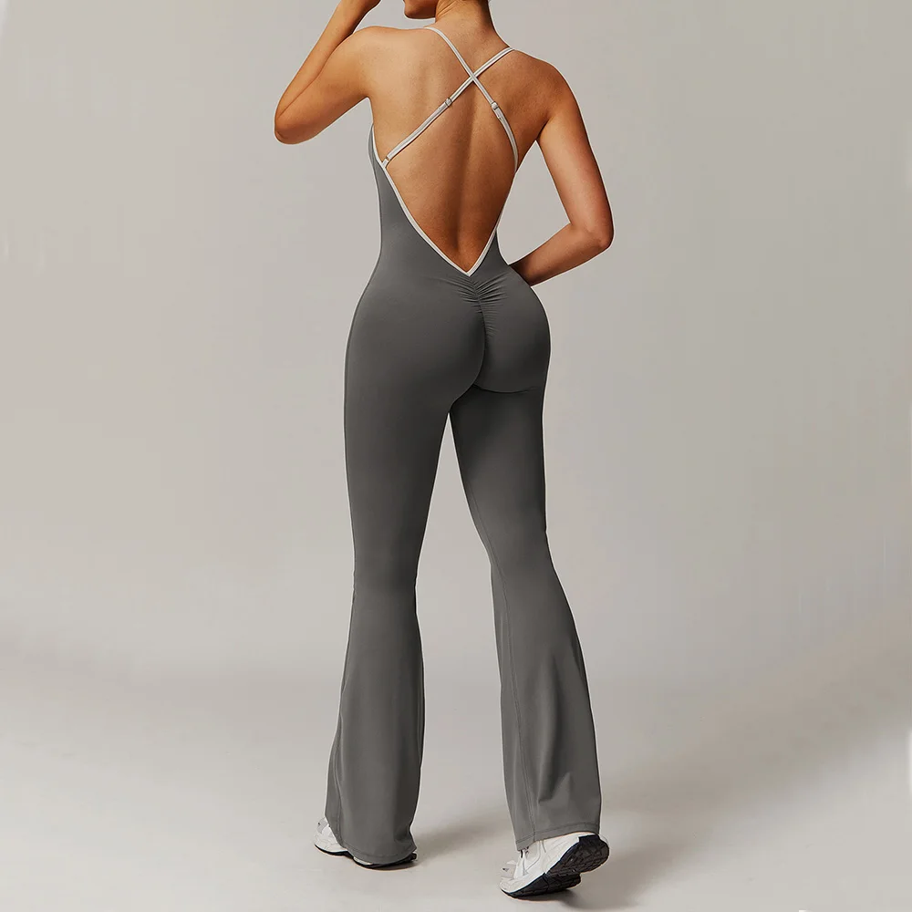 Workout Jumpsuit Sports Overalls Women One Rompers Gym Clothing Running Fitness Suits Training Gym Tracksuit Sportswear Yoga Set 3