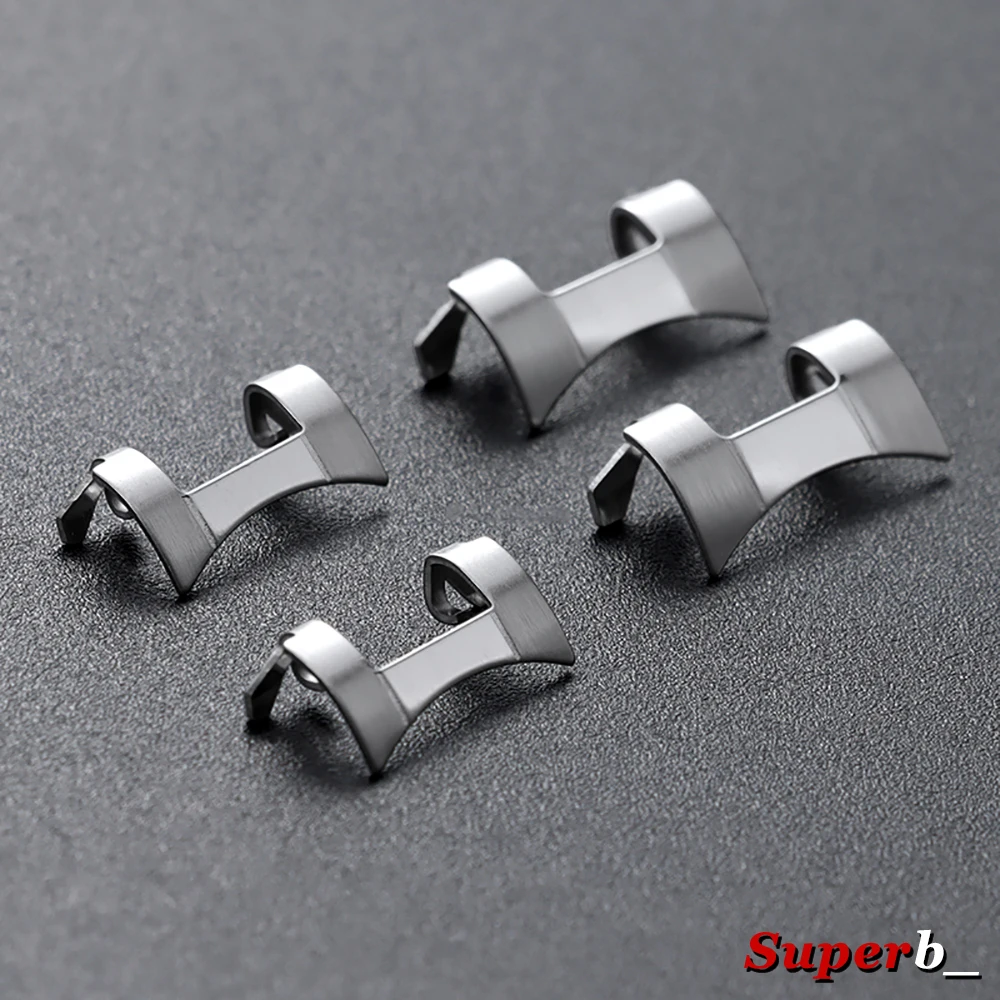 Stainless Steel Strap Connectors with Matte Polished Curved End Links