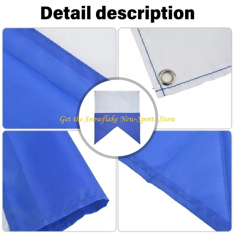 E56D Diving Boats Flags Blue and White Scubas Dive Flags Diving Diver International Flags Water Sport Accessories Easy to Use