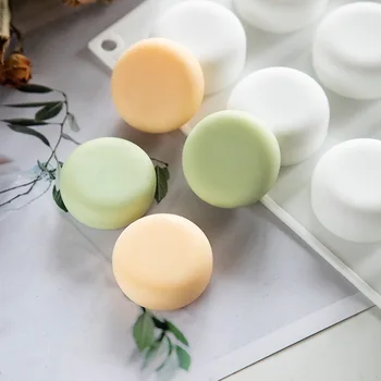 Stampi in silicone per sapone rotondo a 15 cavità per la produzione di sapone Forme di sapone fatto a mano 3D Stampi in silicone per sapone