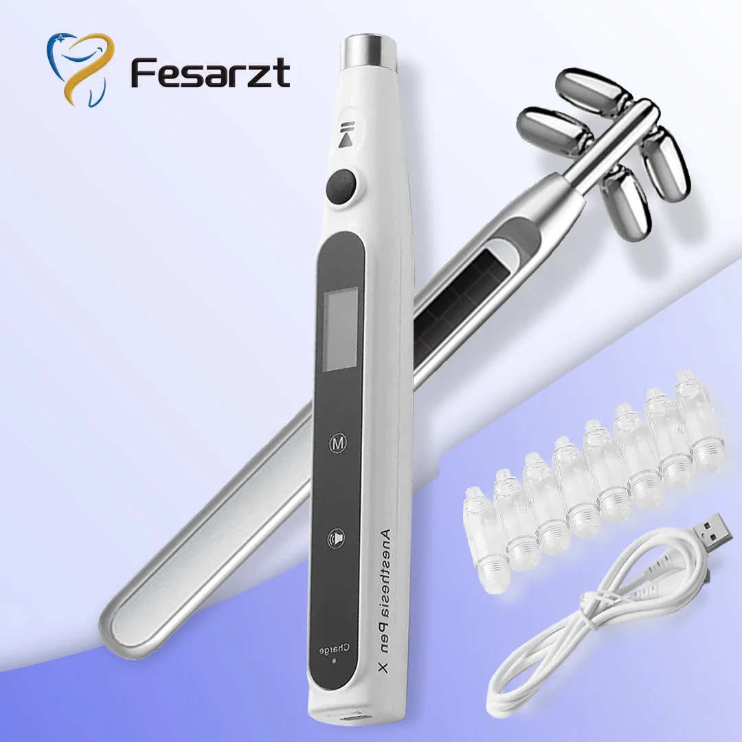 

Dental Oral Anesthesia Injector Portable Painless Wireless Local Anesthesia with Operable LCD Display Chargeable & Suction Back