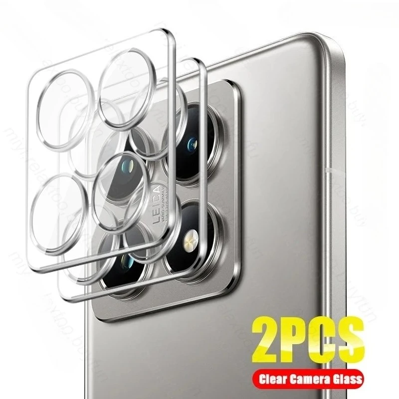 Xiomi 14TPro Black/Clear HD Camera Protector with 3D Lenses Tempered Glass Film