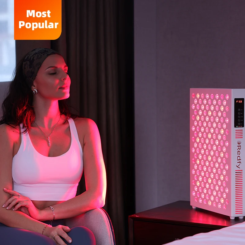 

Redfy RT750 2022 New 660Nm 850Nm Near Infrared Lamp Standing Led Red Light Therapy Panel Hand Muscle Pain Relief Light