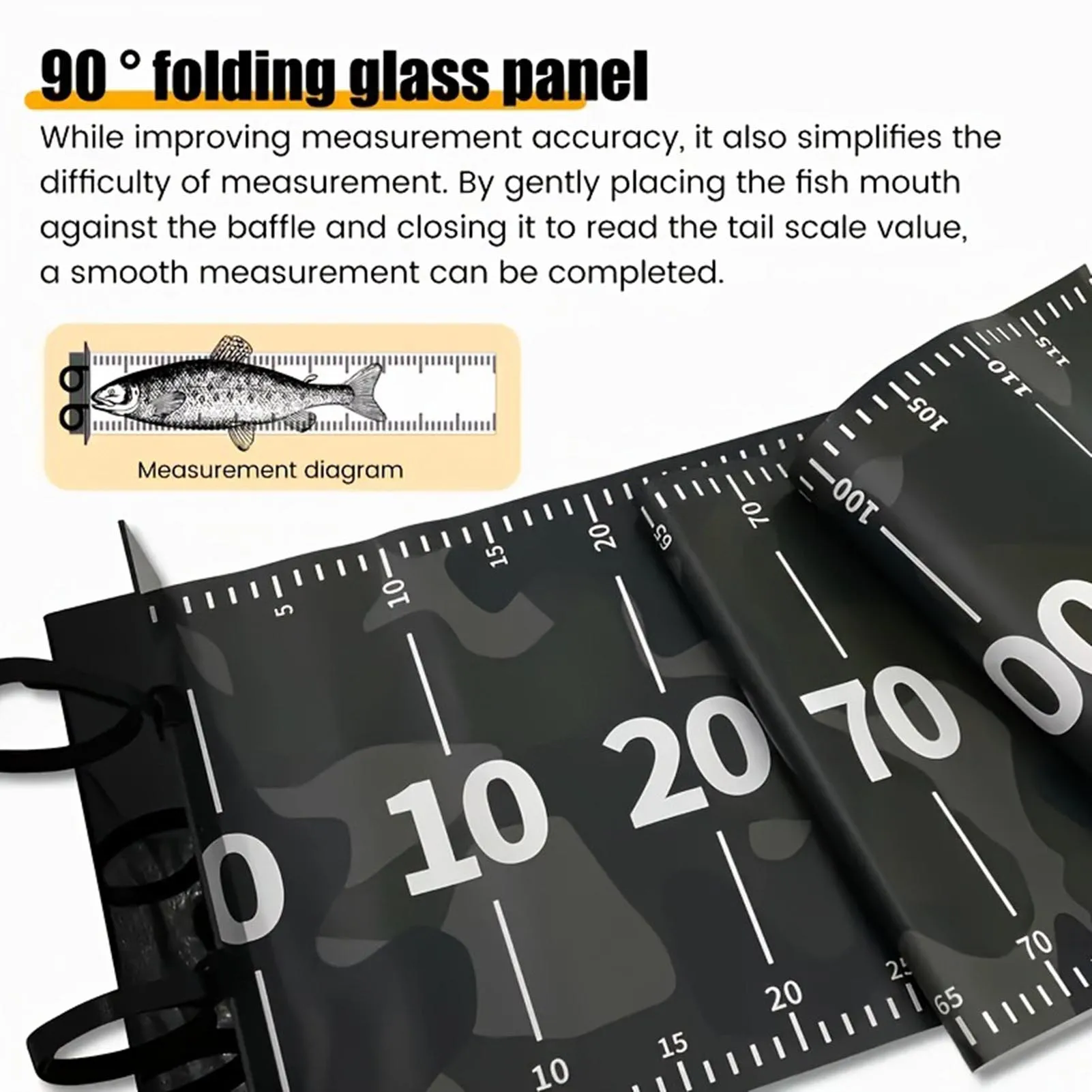 Portable Fishing Measuring Tape Convenient Storage Versatile Fishing Tackle Tool Suitable for Outdoors Indoors