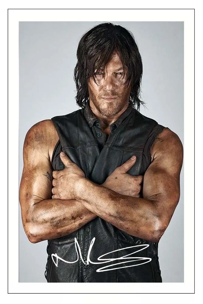 

THE WALKING DEAD SEASON 7 Signed Art Film Print Silk Poster Home Wall Decor