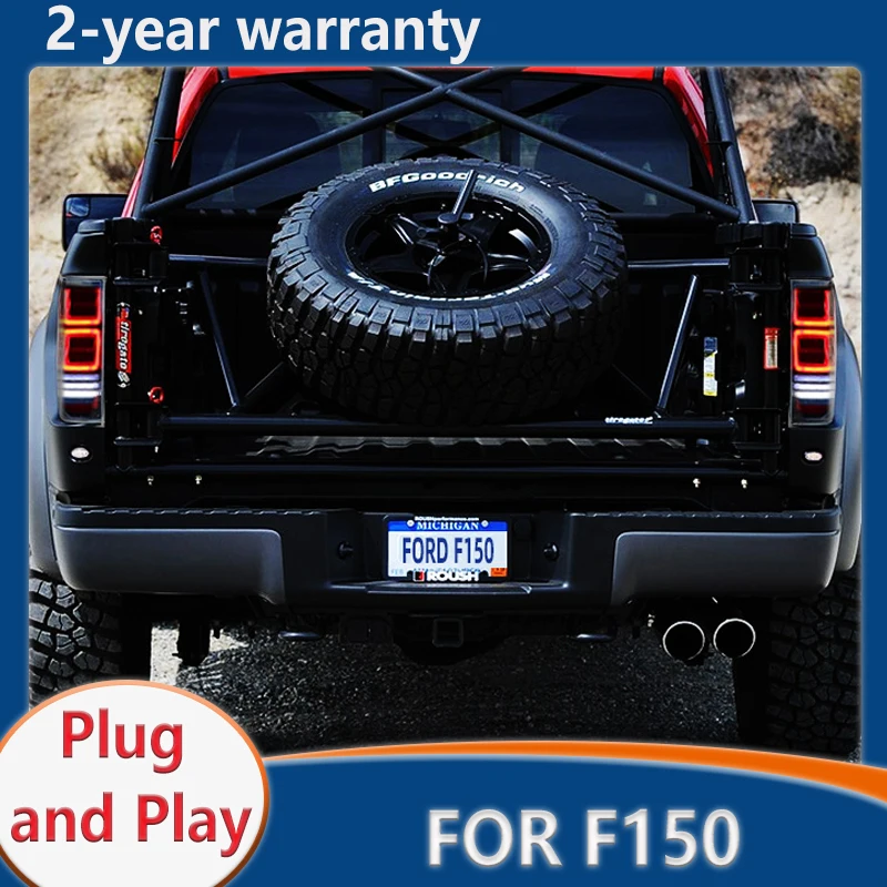 

Задний фонарь для Ford F150 Raptor 2009-2014, задний фонарь, светодиодный задний фонарь, крышка багажника drl + сигнал + тормоз + задний фонарь