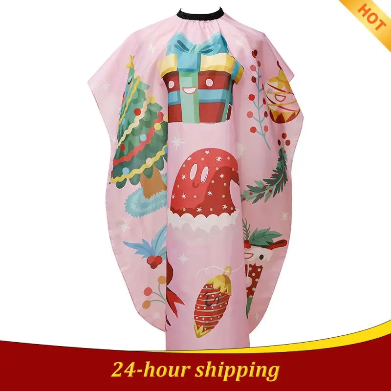 Christmas Apron Innovative Anti-static Great For Haircuts Waterproof Easy To Use Children's Beauty Waterproof Apron Comfortable