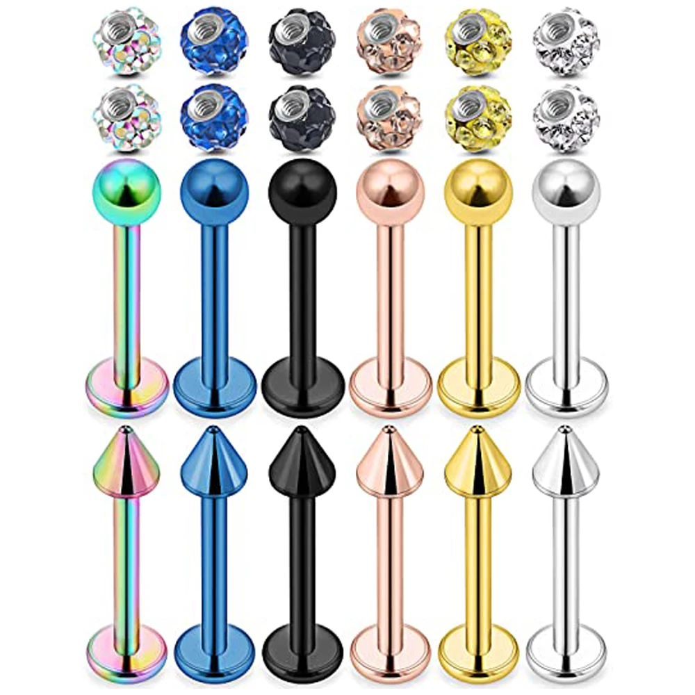 Stainless Steel Monroe Lip Rings Labret Studs Medusa Body Jewelry